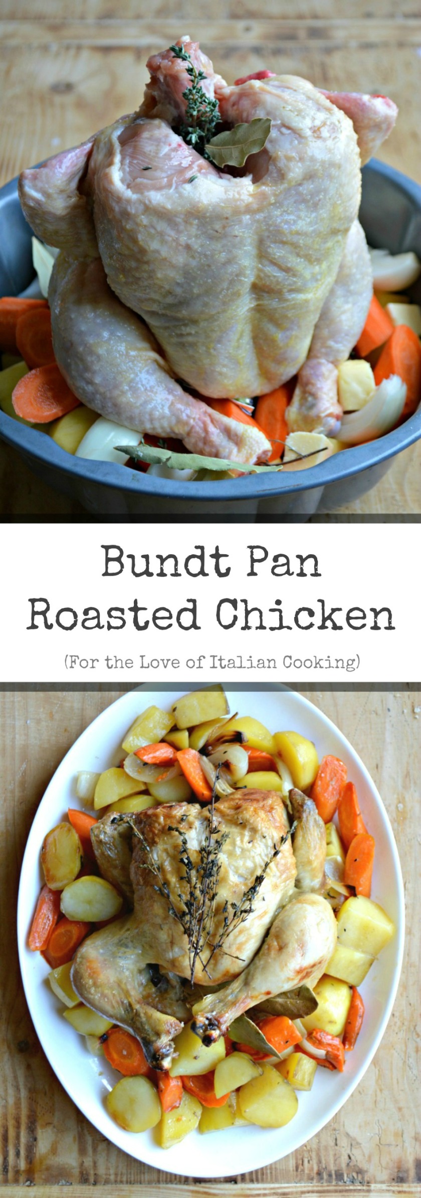 Bundt Pan Roasted Chicken For the Love of Italian Cooking